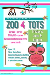 Zoo-4-Tots toddler program at Zoo Idaho in Pocatello, Idaho