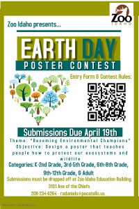 2023 Earth Day Poster Contest at Zoo Idaho in Pocatello, Idaho