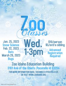 2023 Zoo Classes at Zoo Idaho in Pocatello, Idaho